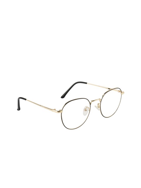

Clark N Palmer Unisex Black Solid Full Rim Oval Frames CNP-3142-C7