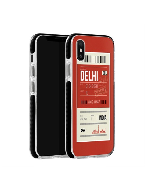 

DailyObjects Red & White Delhi City Tag iPhone Xs Cover
