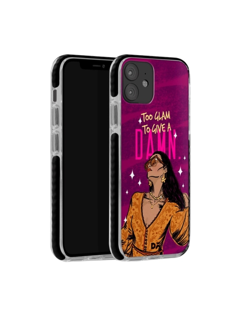 

DailyObjects Purple & Orange Glam No Damn Stride Multi-Layer Protection iPhone 12 Mini Mobile Back Cover