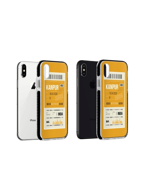 

DailyObjects Yellow & White Kanpur City Tag iPhone Xs Cover
