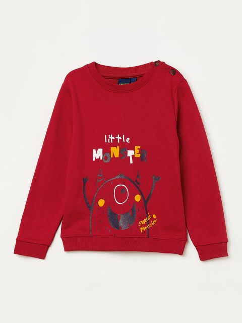 

Juniors by Lifestyle Boys Red Printed Sweatshirt