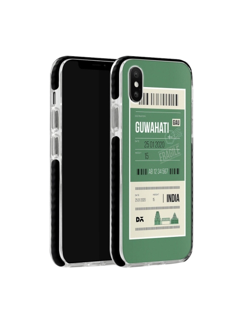 

DailyObjects Olive Green & White Guwahati City Stride iPhone Xs Max Back Case