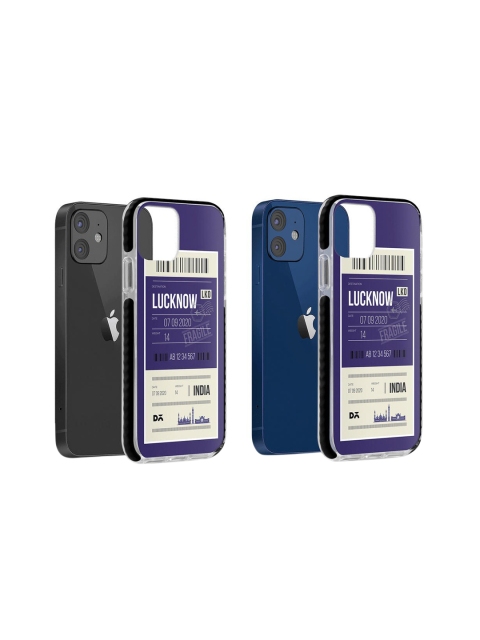 

DailyObjects Blue & White Lucknow City Tag Stride Printed iPhone 12 Mini Case Cover