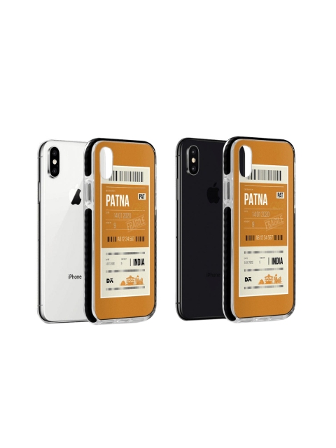 

DailyObjects Mustard Yellow & White Patna City Tag iPhone Xs Mobile Cover