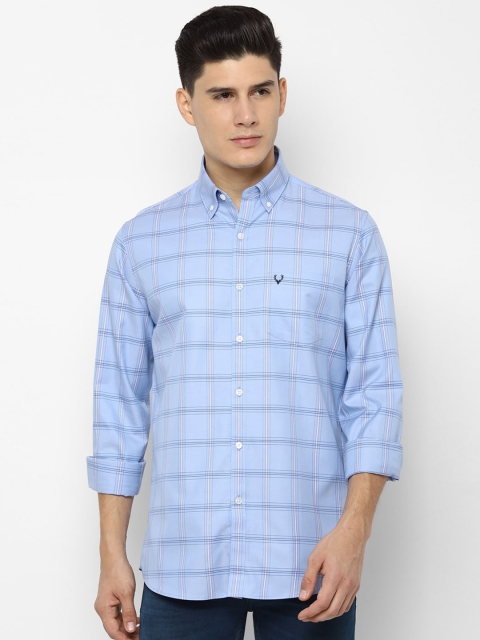 

Allen Solly Men Blue Slim Fit Checked Casual Shirt