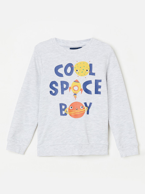 

Juniors by Lifestyle Boys Grey Printed Sweatshirt