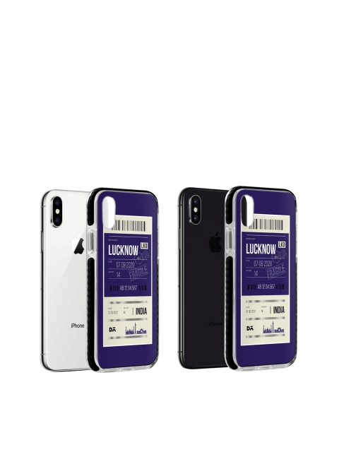 

DailyObjects Blue & White Lucknow City Tag iPhone Xs Cover