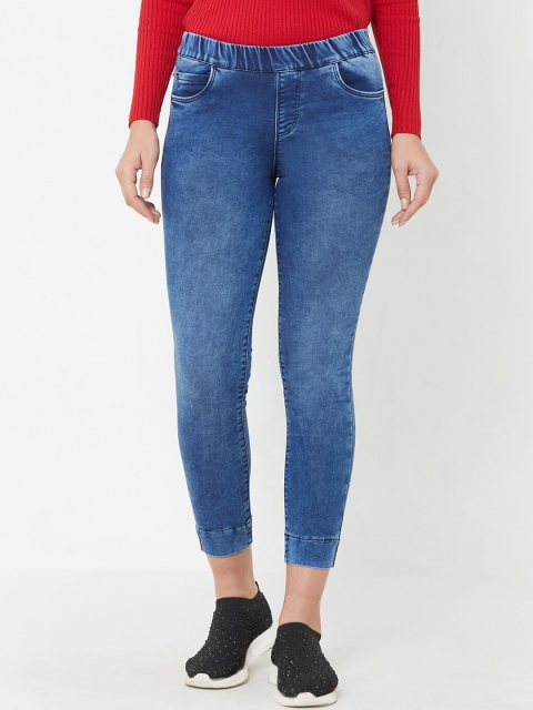 

Kraus Jeans Women Blue Solid Skinny Fit Denim Jeggings