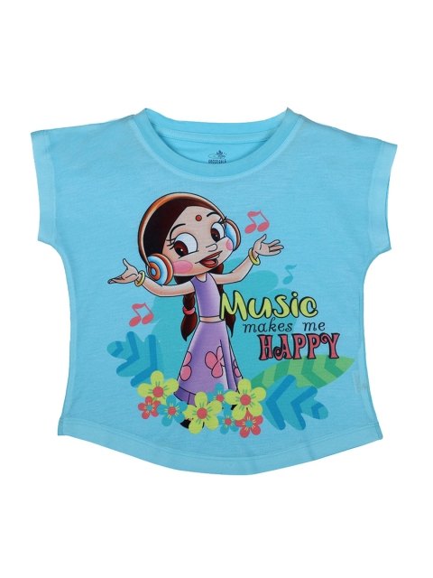 

Chhota Bheem Girls Blue Printed Top