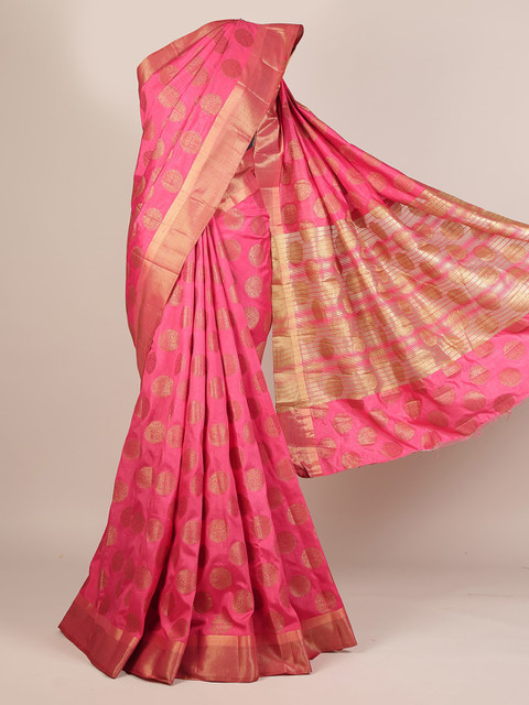 

Pothys Pink Woven Design Saree