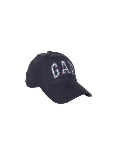 

GAP Women Blue & Off-White Embroidered Snapback Cap