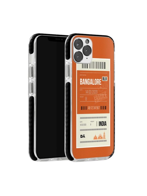 

DailyObjects Orange & Beige Bangalore City Tag iPhone 11 Pro Max Stride Back Cover