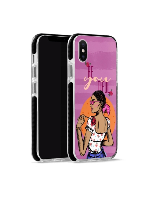 

DailyObjects Orange & Purple Be You Tiful iPhone XS Max Stride Case Cover