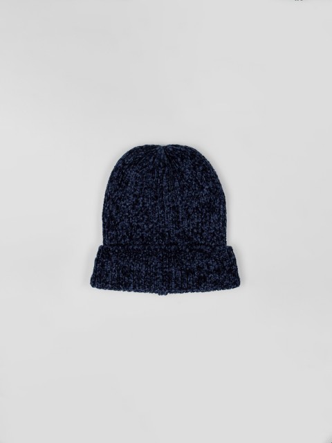 

GAP Women Navy Blue Chenille Beanie