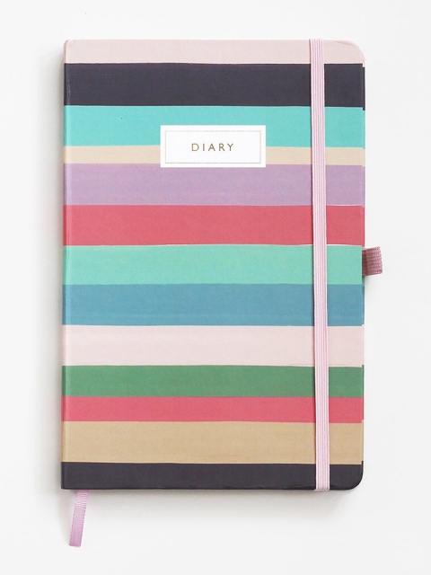 

The Ink Bucket Multicoloured Striped Summer Break Diary, Multi
