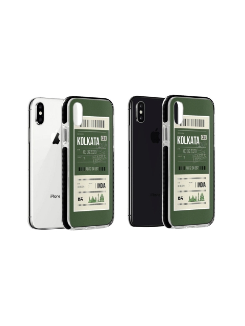 

DailyObjects Olive Green & White Kolkata City Tag iPhone Xs Cover