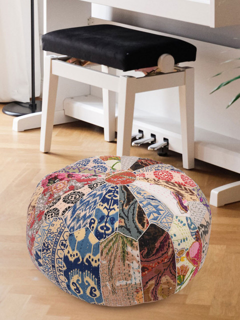 

Tistabene Multicoloured Patchwork Round Floor Cushion, Multi