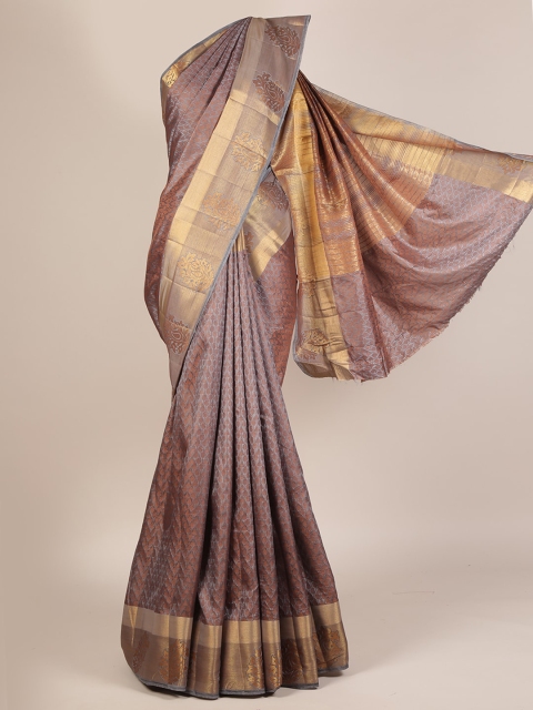 

Pothys Grey Woven Design Jute Silk Saree