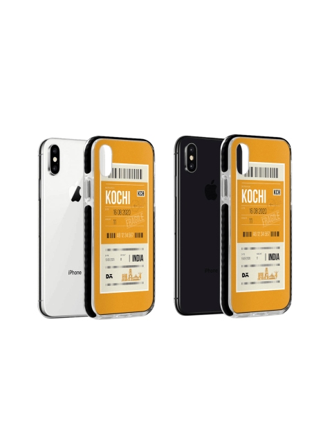 

DailyObjects Yellow & White Kochi City Tag iPhone X Cover