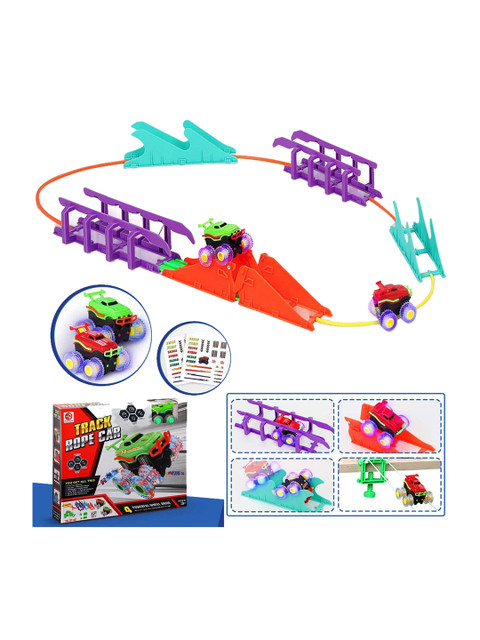 

Wembley Toys Unisex Kids Multicoloured Monster Truck Track Rope Toy, Multi