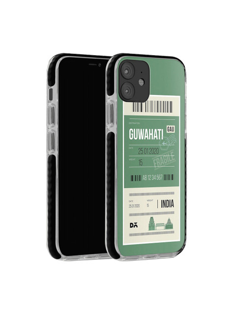 

DailyObjects Green & White Guwahati City Tag iPhone 12 Mini Stride Case Cover