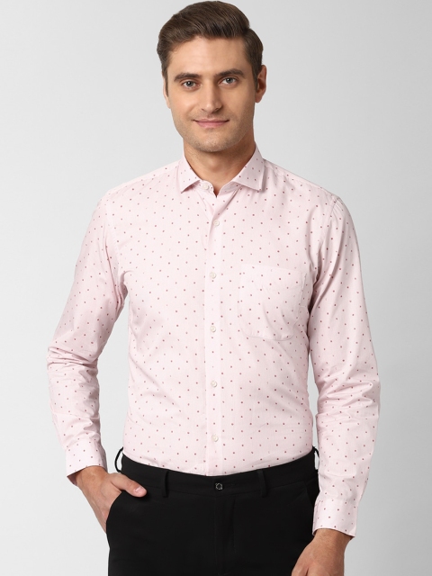 

Peter England Men Cream-Coloured Slim Fit Printed Casual Shirt