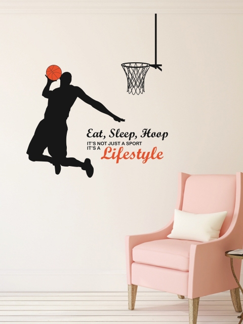 

WALLSTICK Black & Red Lifestyle Large Vinyl Sticker