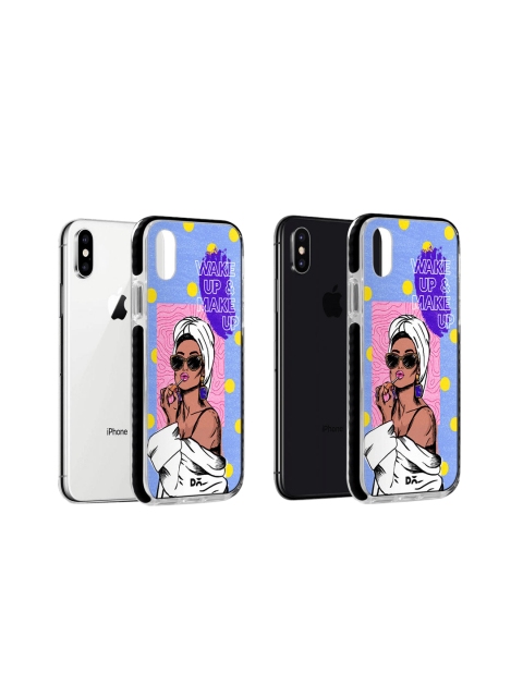 

DailyObjects Blue & White MakeUp Ritual Stride iPhone Xs Back Case