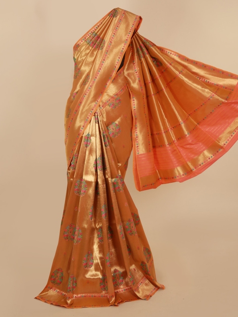 

Pothys Gold-Toned Woven Design Banarasi Saree
