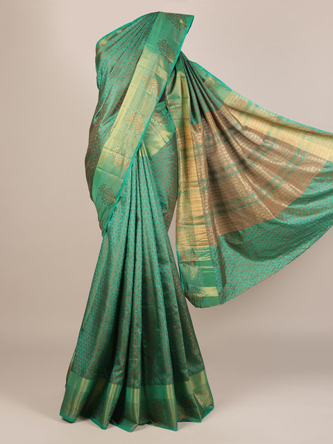 

Pothys Green Woven Design Saree