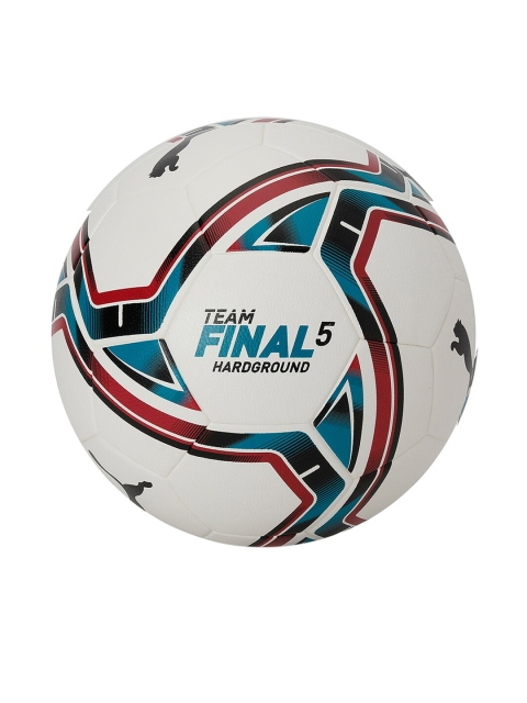

Puma Unisex White & Blue Printed Team FINAL 21.5 Hardground Football