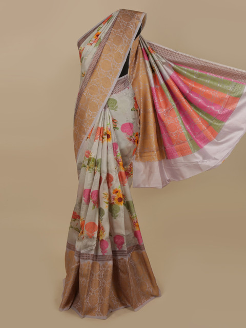 

Pothys Grey Woven Design Saree