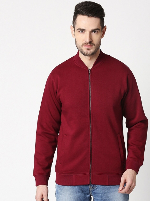 

Bewakoof Men Maroon Solid Bomber
