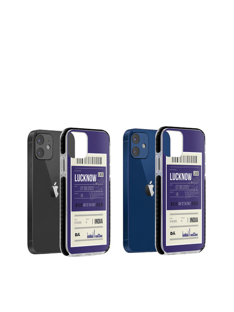 

DailyObjects Men Blue & White Lucknow City Tag iPhone 12 Stride Case