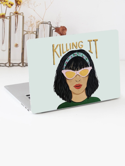 

The Ink Bucket Unisex Blue Killing It Printed Laptop Sleeve