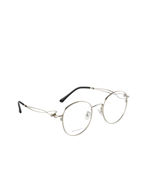 

Clark N Palmer Women Silver Round Full Rim Solid Frame