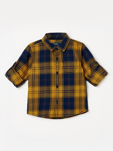 

Juniors by Lifestyle Boys Multicoloured Slim Fit Checked Casual Shirt, Multi