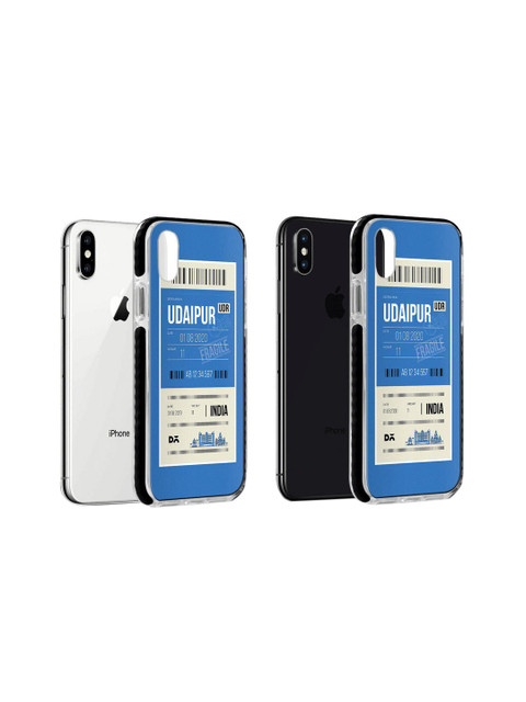 

DailyObjects Blue & White Udaipur City Tag iPhone XS Max Stride Case Cover, Na