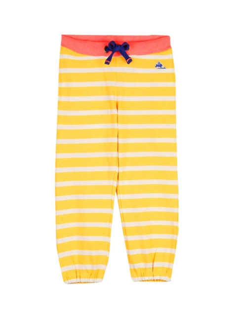 

Cherry Crumble Boys Yellow & White Striped Track Pants