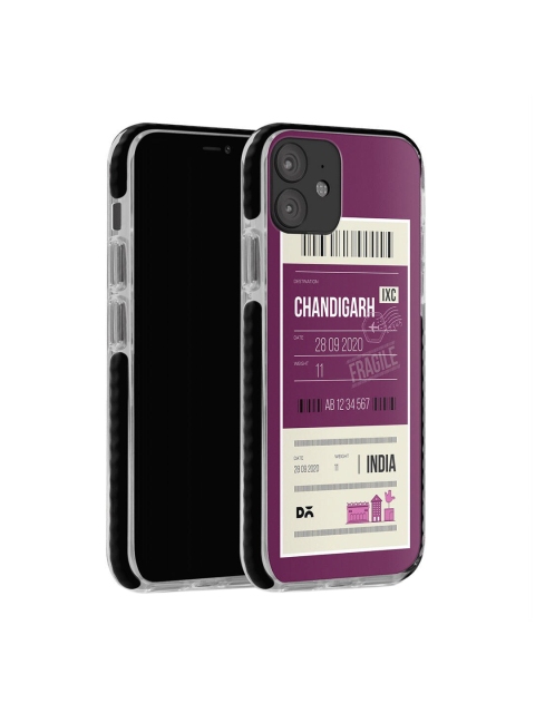 

DailyObjects Men Purple & Beige Chandigarh City Tag iPhone 12 Stride Back Cover