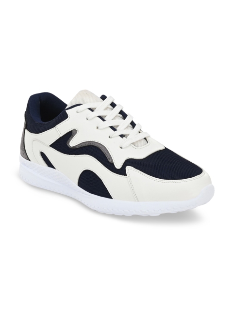 

Fentacia Men White & Navy Blue Sneakers