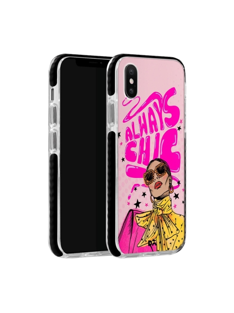 

DailyObjects Pink Always Chic Stride iPhone X Back Case