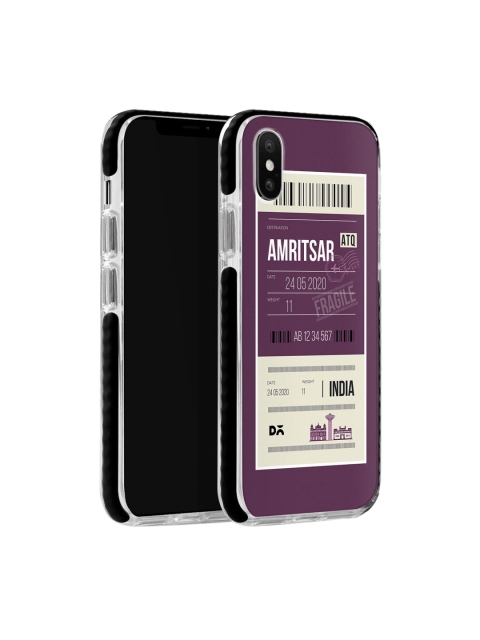 

DailyObjects Purple & White Amritsar City Tag iPhone XS Max Stride Case Cover