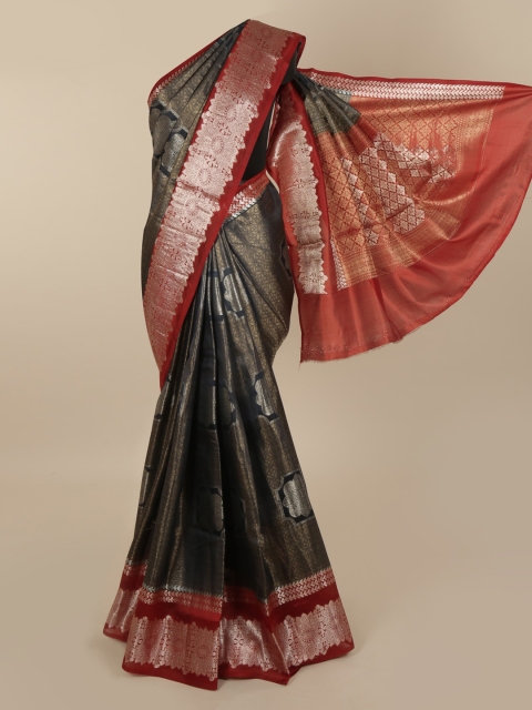 

Pothys Blue Woven Design Saree
