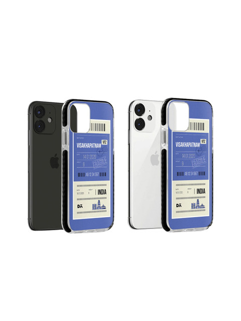 

DailyObjects Unisex Blue & White Visakhapatnam City Tag Stride iPhone 11 Back Cover, Na