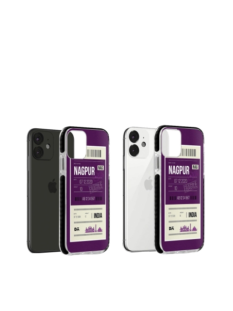 

DailyObjects Purple & White Nagpur City Tag iPhone 11 Stride Case
