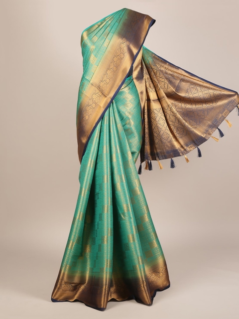 

Pothys Green Woven Design Jute Silk Saree
