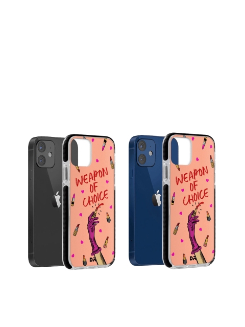 

DailyObjects Peach-Coloured Weapon Of Choice Stride iPhone 12 Mini Back Case