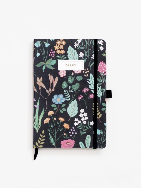 

The Ink Bucket Unisex Black & Green Wildflower Meadow Note Book