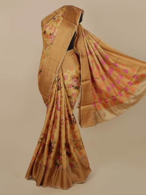 

Pothys Cream-Coloured Woven Design Jute Silk Saree